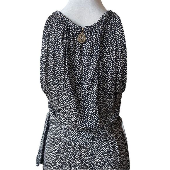 Tory Burch 100% Silk Hearts Tank Mini Dress size Medium - Picture 5 of 6